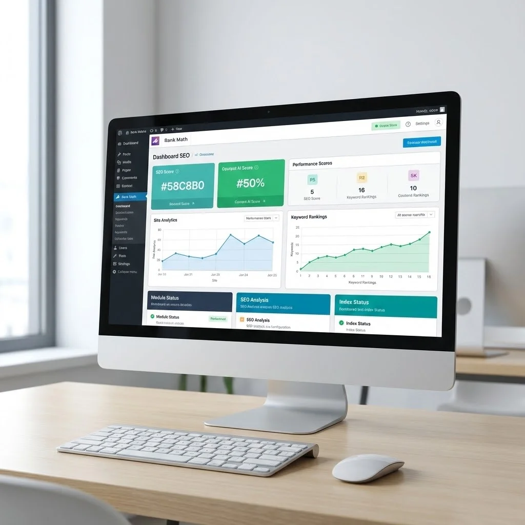 [Tableau de bord Rank Math WordPress]