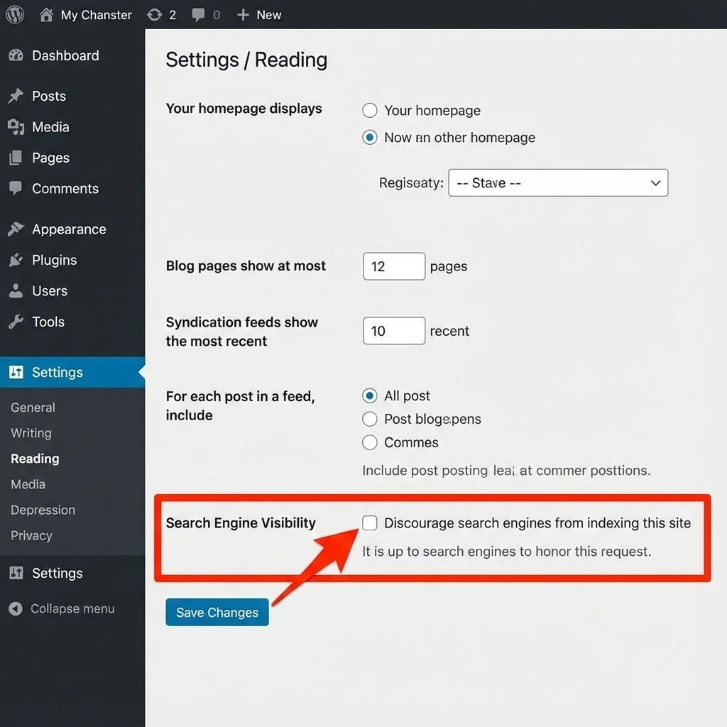 [Paramètres indexation WordPress]