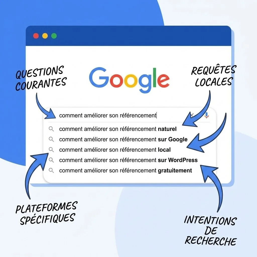 [Google Suggest suggestions longue traîne]