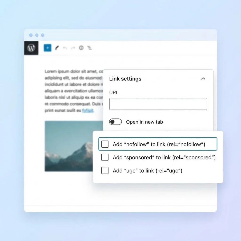 [Options nofollow dans WordPress]