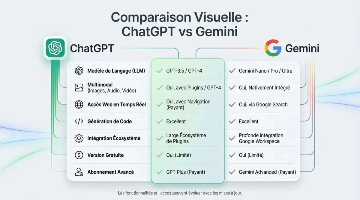 [Comparaison ChatGPT vs Gemini]