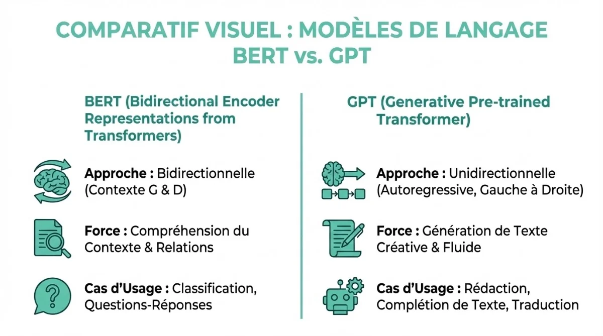 [Comparatif BERT vs GPT]