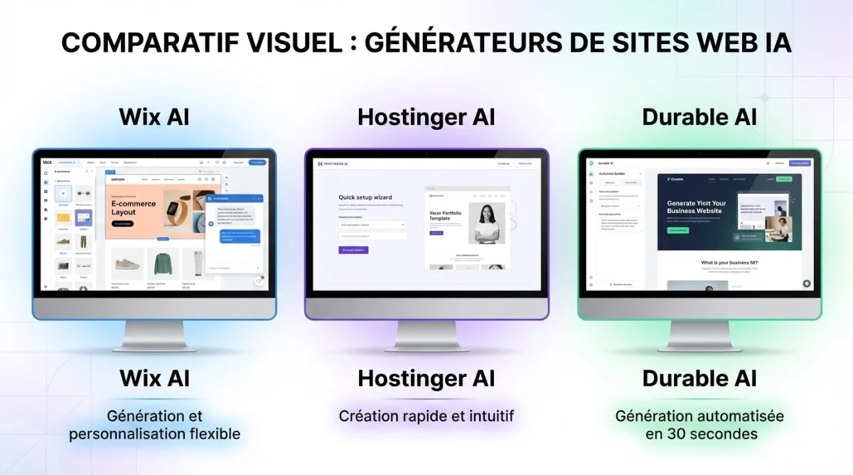 [Comparatif Wix, Hostinger et Durable]
