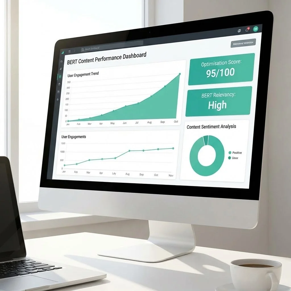 [Dashboard SEO avec métriques BERT]