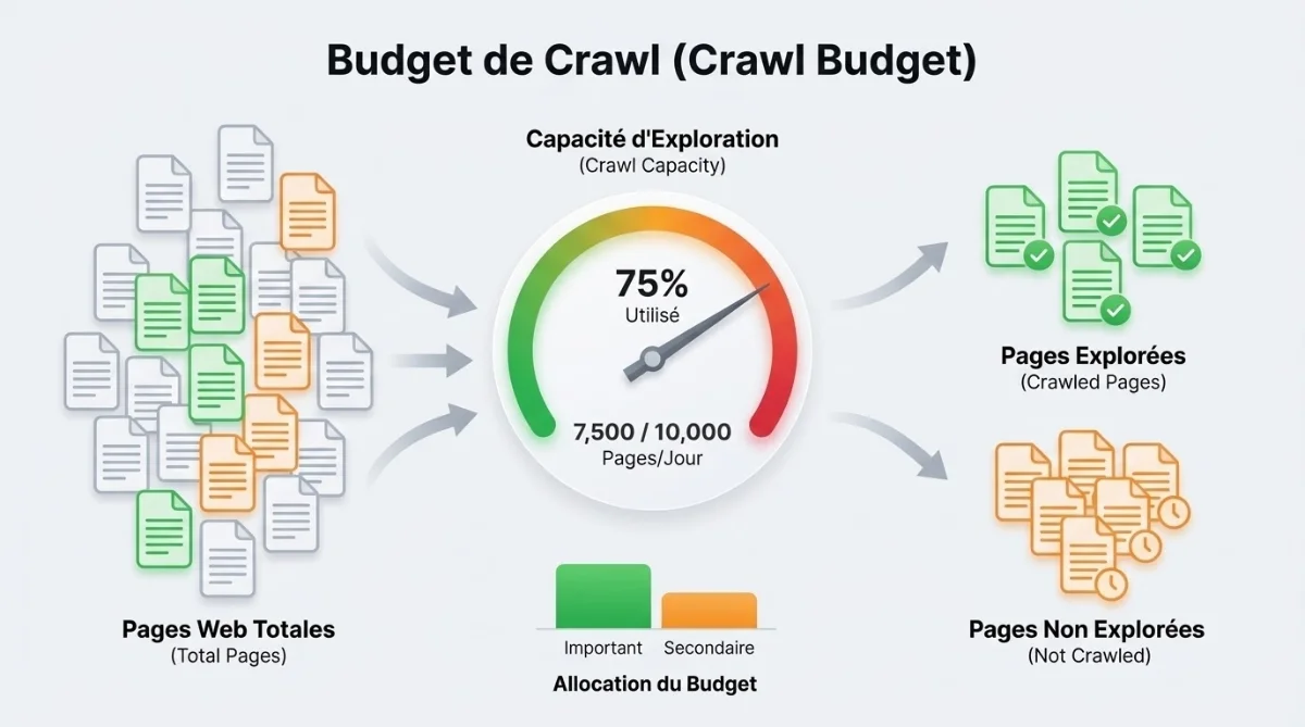 [Graphique budget crawl et capacité]