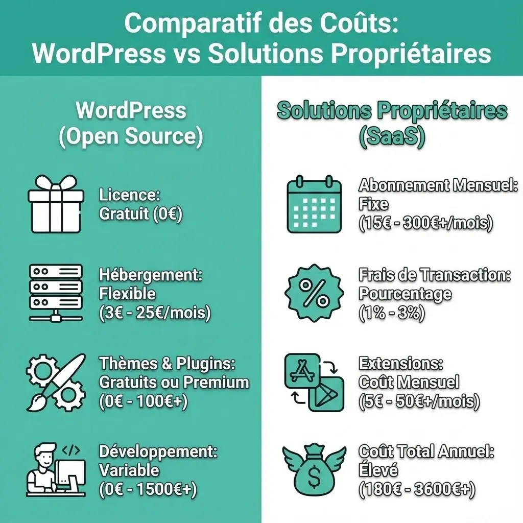 [Comparatif coûts WordPress]