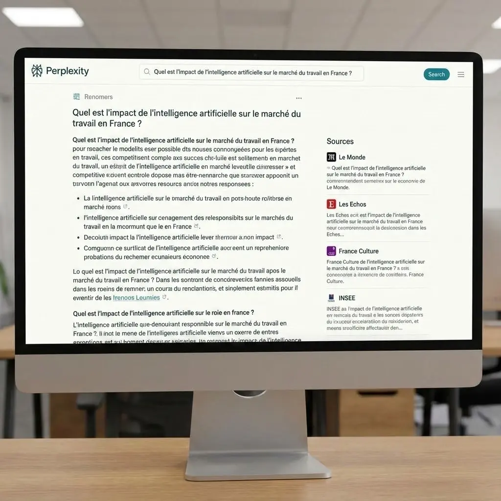 [Interface Perplexity en français]