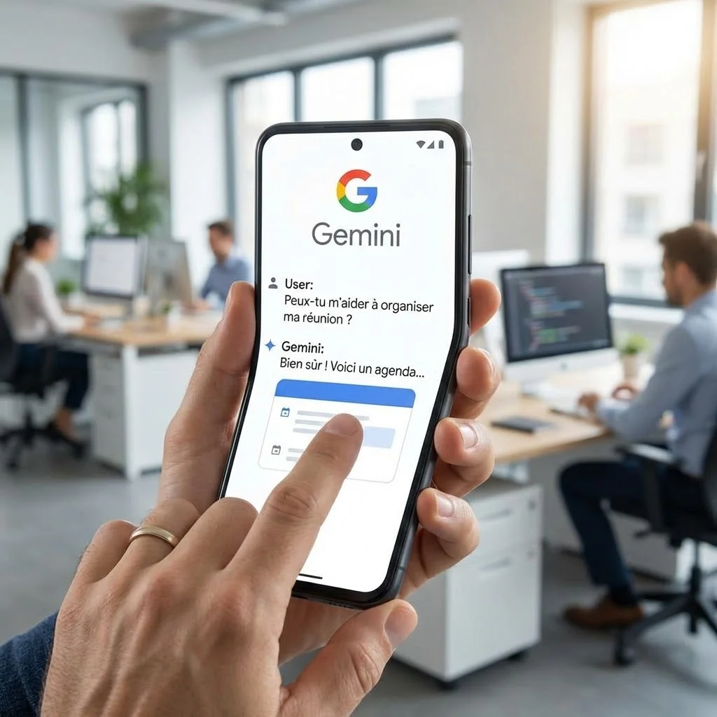 [Application Gemini sur smartphone]