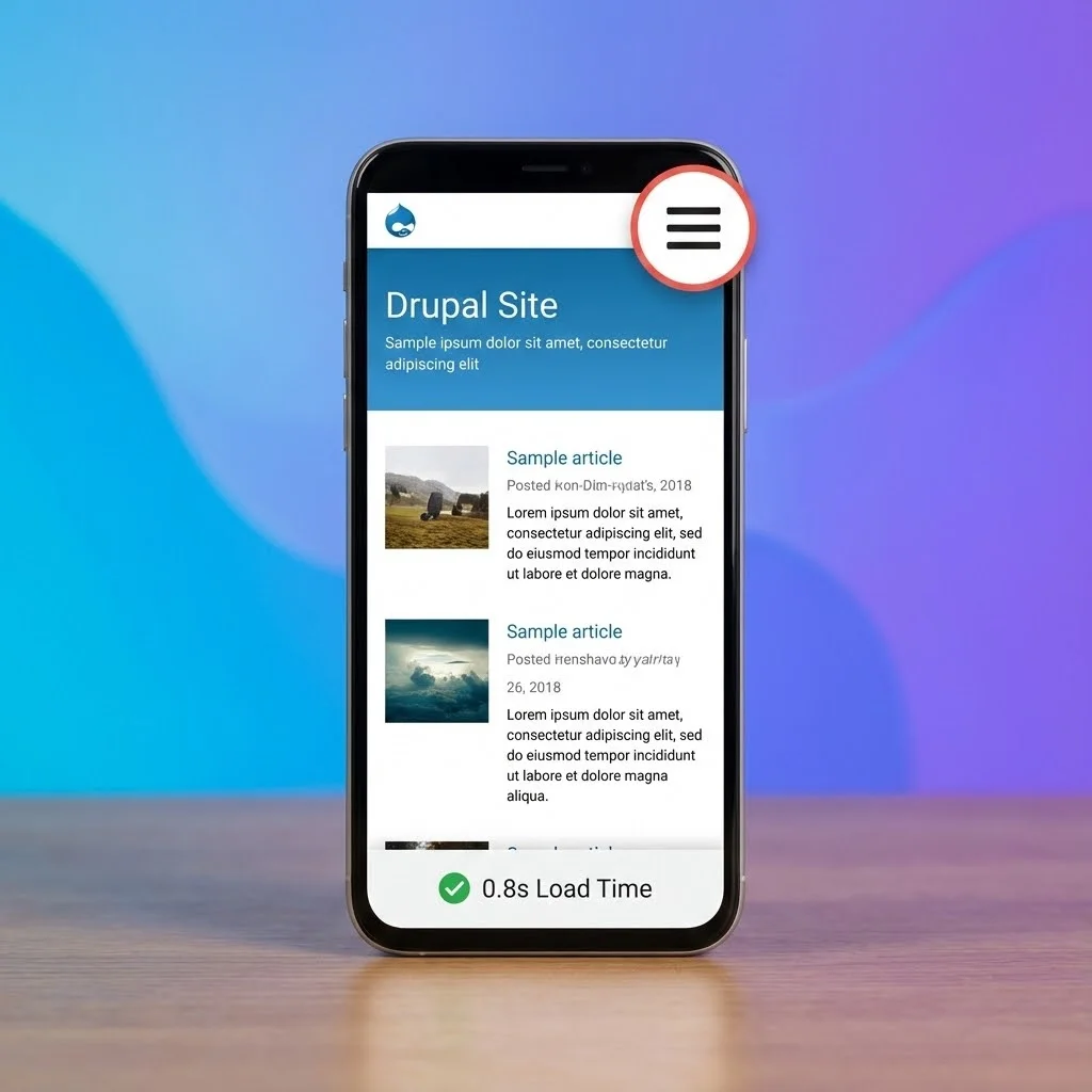 [Site Drupal responsive sur mobile]